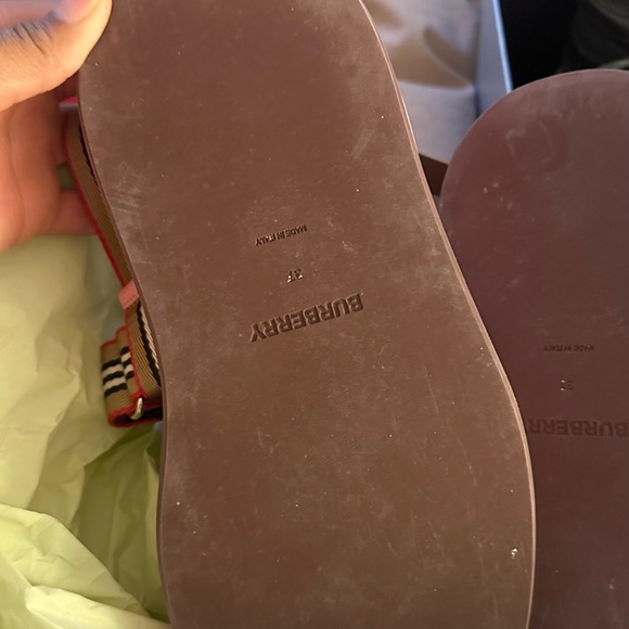 Burberry Eve Icon Stripe Sporty Sandals - worn twice. - Picture 5 of 5